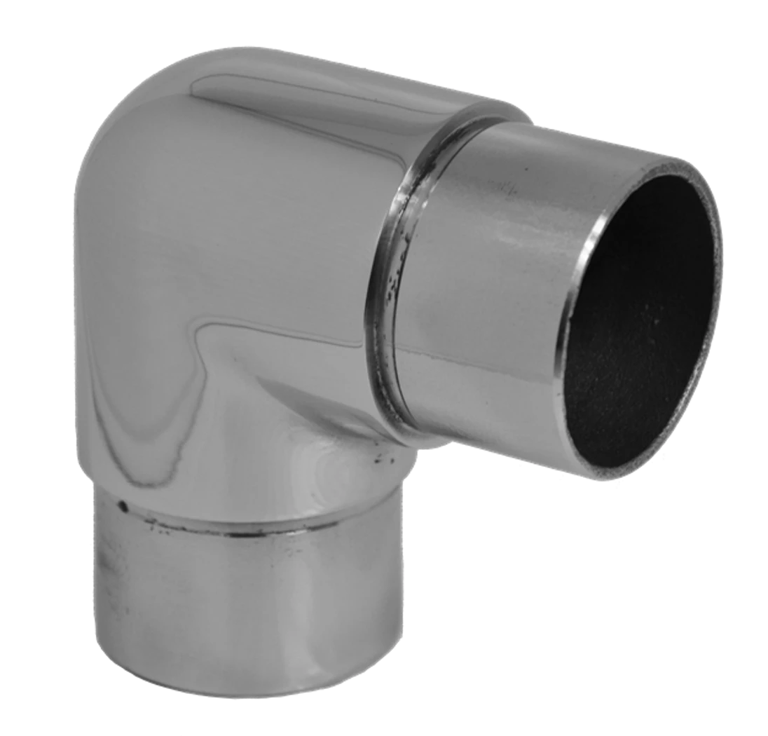 Spojka rohová na trubku ø 42,4 mm, leštená AISI 304