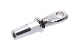 Úchyt pre nerezové lanko ø 4 mm, brúsená nerez AISI 304