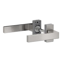 Hliníkový set kľučka/kľučka, brúsený elox