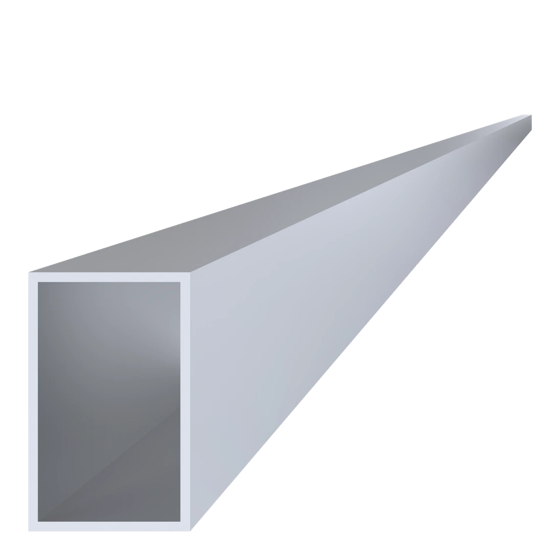 Hliníkový jekl 80 x 50 x 3 x 6000 mm, bez úpravy