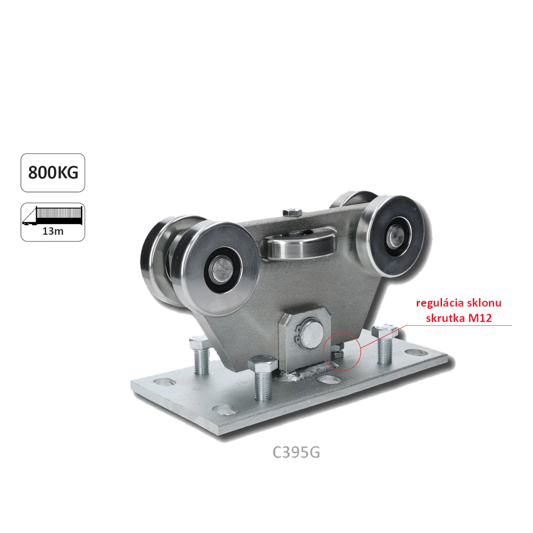 Vozík GRANDE pre samonosný systém do 800 kg/13 m