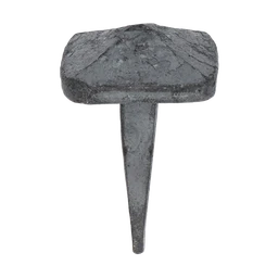 Kovaný klinec, hlavička 27 x 27 x 12 mm, hrot 7 x 7 x 34 mm