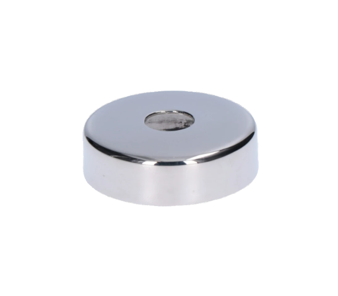 Kryt ø 45 mm na trubku ø 12 mm, leštená nerez AISI 304