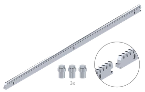 Hrebeň kov 30 x 10 x 1000 mm, M4, max do 1700 kg - slide 0
