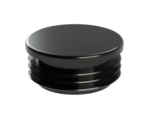 Vnútorná krytka guľatá ø 50 mm, plastová, čierna - slide 1