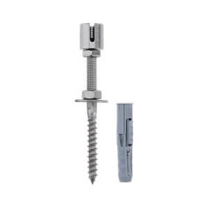Příruba na zelenou stěnu, pro dve lanka ø 3 mm, AISI 304 - slide 1