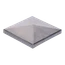 Strieška plechová 120 x 120 mm, hrúbka 0,8 mm/1,5 mm