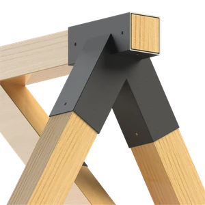 Rohová spojka na houpačku pro hranol 80x80mm, pozinkovaná ocel - slide 4