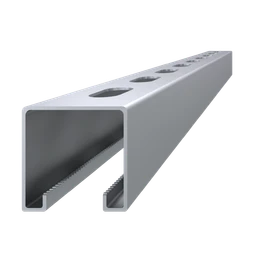 Dierovaný C profil, 41 x 41 x 2 x 3000 mm, pozinkovaný