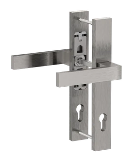 Hliníkový set so štítom kľučka/kľučka, brúsený elox