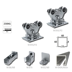 Samonos do 230 kg, dierovaný profil 60 x 60 x 6000 mm, Zn - slide 0