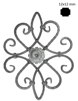 Ornament 530 x 420 mm, 12 x 12 mm, obojstranný - slide 0