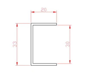 U-profil 20 x 33 x 20 x 1,5 x 2000 mm, zinkovaný pre KLZ35Zn - slide 1