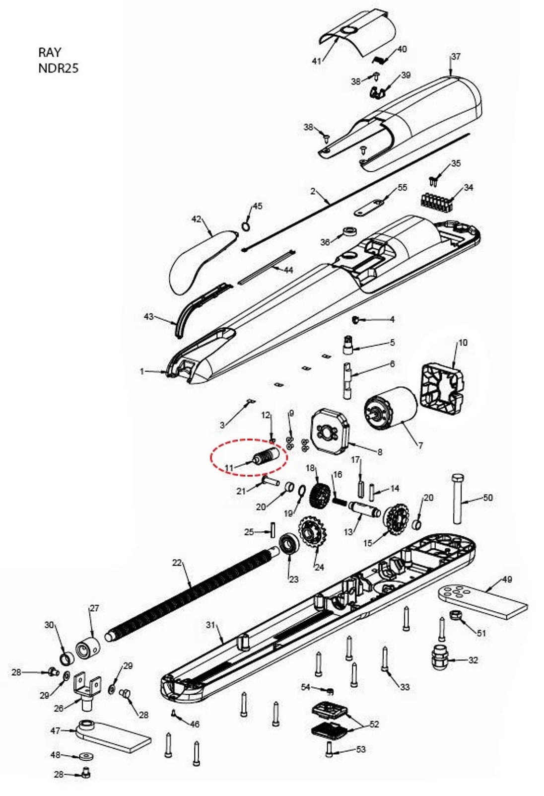 ozubený náhon motorku