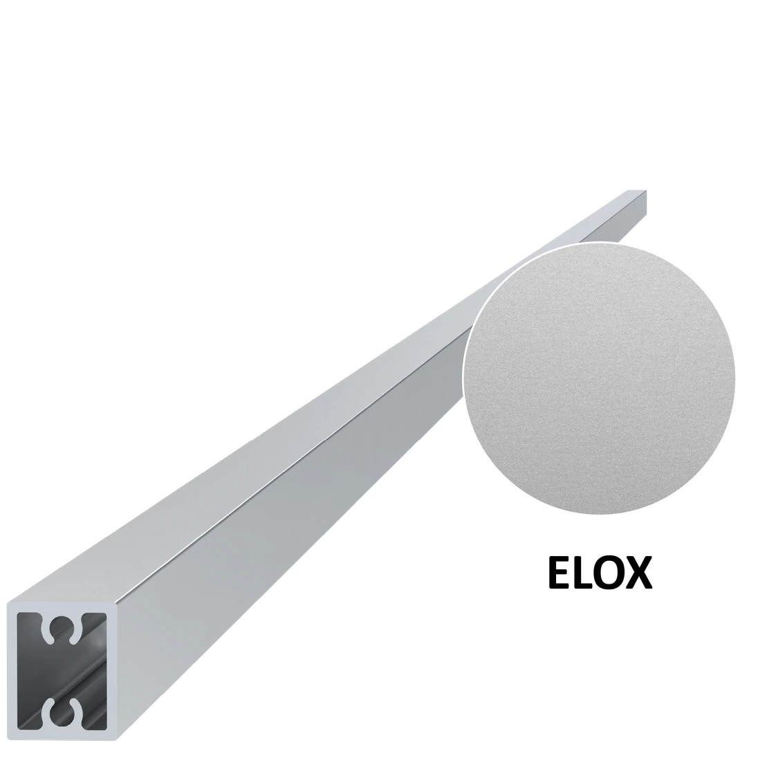 Al profil 20 x 16 x 6000 mm, eloxovaná vrstvou 15 um