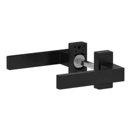 Hliníkový set kľučka/kľučka, RAL 9005 matná