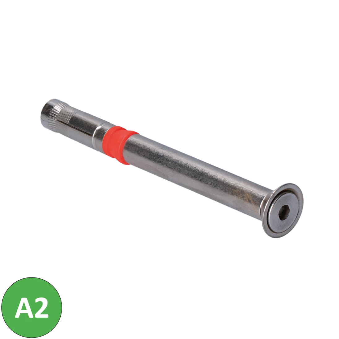 Nerezová kotva pre Al profil, hlava na 6 mm imbus