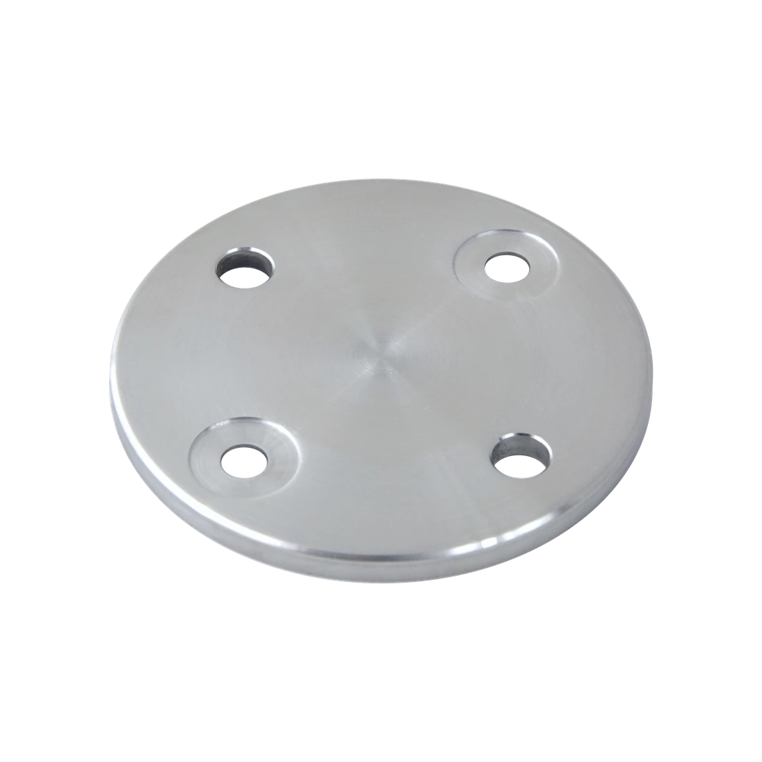 Deska pro boční kotvení sloupu ø 100 mm, broušená AISI 304