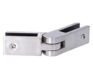 Záves skla, na sklo 12 mm, brúsená nerez AISI 304 - slide 1