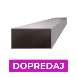 DOPRODEJ Profil 100 x 40 x 2 x 1000 mm, broušená AISI 304