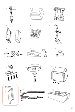 041A0278 kryt odblokovacieho mechanizmu