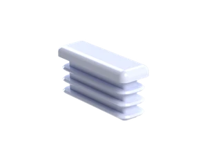 Krytka plastová 10 x 30 mm, biela - slide 1