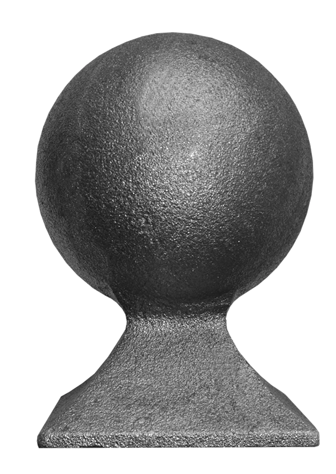 Guľa ozdobná, H = 150 mm, podstavec 100 x 100 mm, dutá