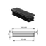 Krytka plastová 30 x 100 mm