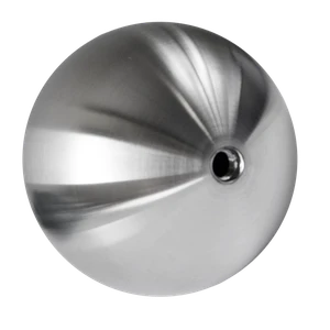 Koule dutá se závitem M8 / ø 80 mm, broušená nerez AISI 304 - slide 0