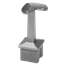 Držiak madla pevný rohový, na trubku ø 42,4 mm, AISI 304