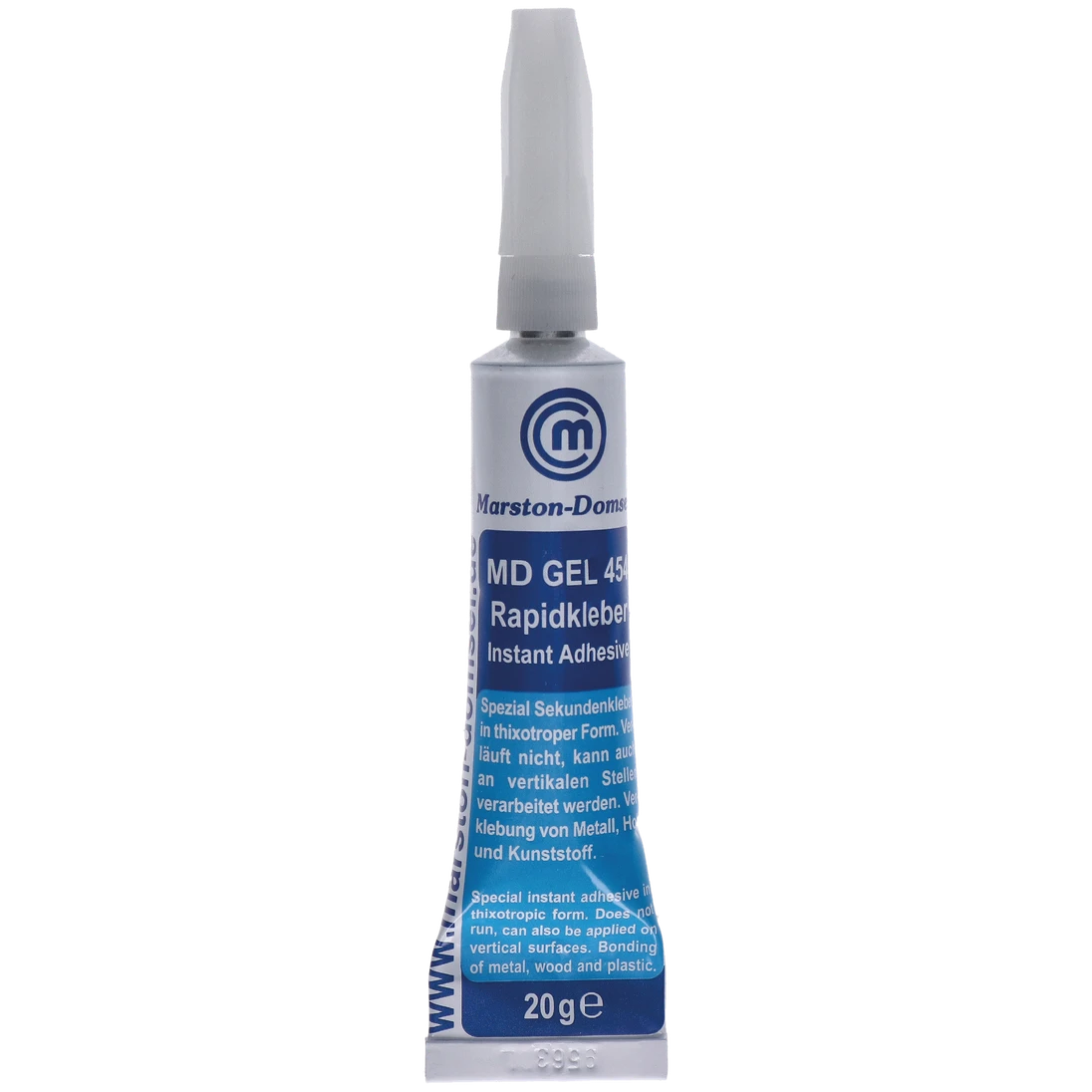 Univerzální vteřinové lepidlo (gel) na kov, plast, dřevo (20 g)