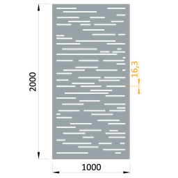 Hliníkový plech 1000 x 2000 x 3 mm, vzor 8311, bez úpravy