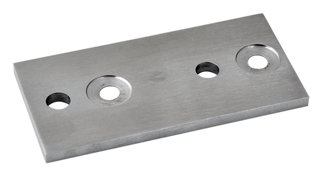 Platňa na bočné kotvenie stĺpu 120 x 60 mm, brúsená AISI 304