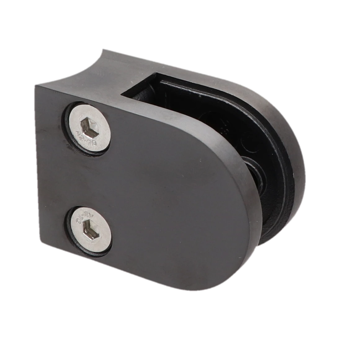 Svorka skla na trubku ø 42,4 mm, AISI 304, PVD – černá