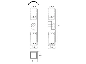DOPRODEJ! Zužující spoj s kloubem na 12 x 12 mm, AISI 304 - slide 3