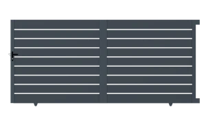 Posuvná brána, hliníková, 4000 x 1803 mm - slide 0