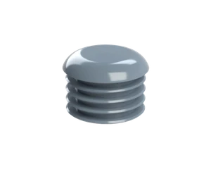 Vnútorná krytka guľatá ø 28 mm, plastová, sivá - slide 1