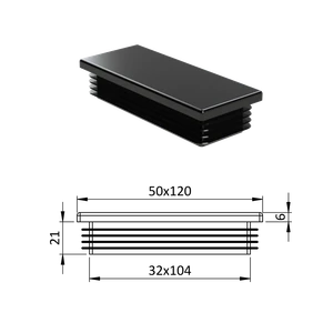 Krytka plastová 50 x 120 mm - slide 0