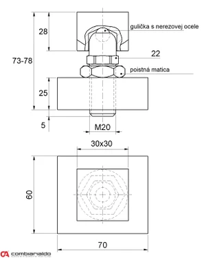 Záves spodný nastaviteľný - slide 1