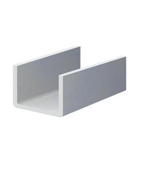 U profil L-2000 mm, 25x57x25x1,5 mm, zinkovaný plech, použití pro lamelu KLZ60Zn, cena za 2 metrový kus - slide 0