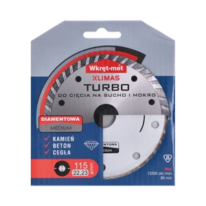 Turbo diamantový kotúč 115 x 2,2 x 22 mm - slide 2