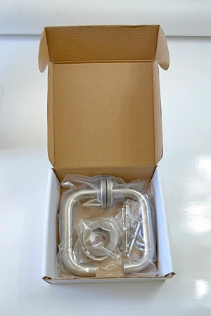 DOPREDAJ! kLučka bez dolnej rozety, brúsená nerez AISI 304 - slide 1