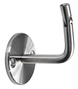 Držiak madla s kĺbom na stenu, brúsená nerez AISI 304