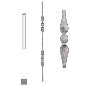 Tyč 12 x 12 x 900 mm, kovaná - slide 1