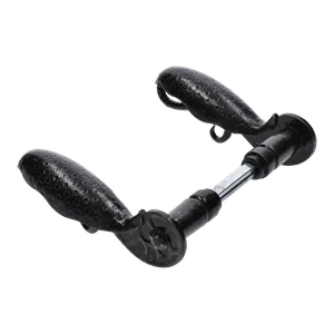 Kľučka 145 x 75 mm, osadenie ø 18 mm, čierna - slide 0