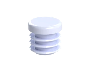 Vnútorná krytka guľatá ø 18 mm, plastová, biela - slide 1