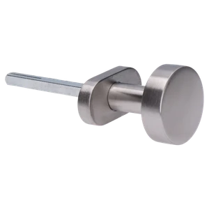 Guľa plochá s oválnou rozetou, pevná, brúsená AISI 304 - slide 1