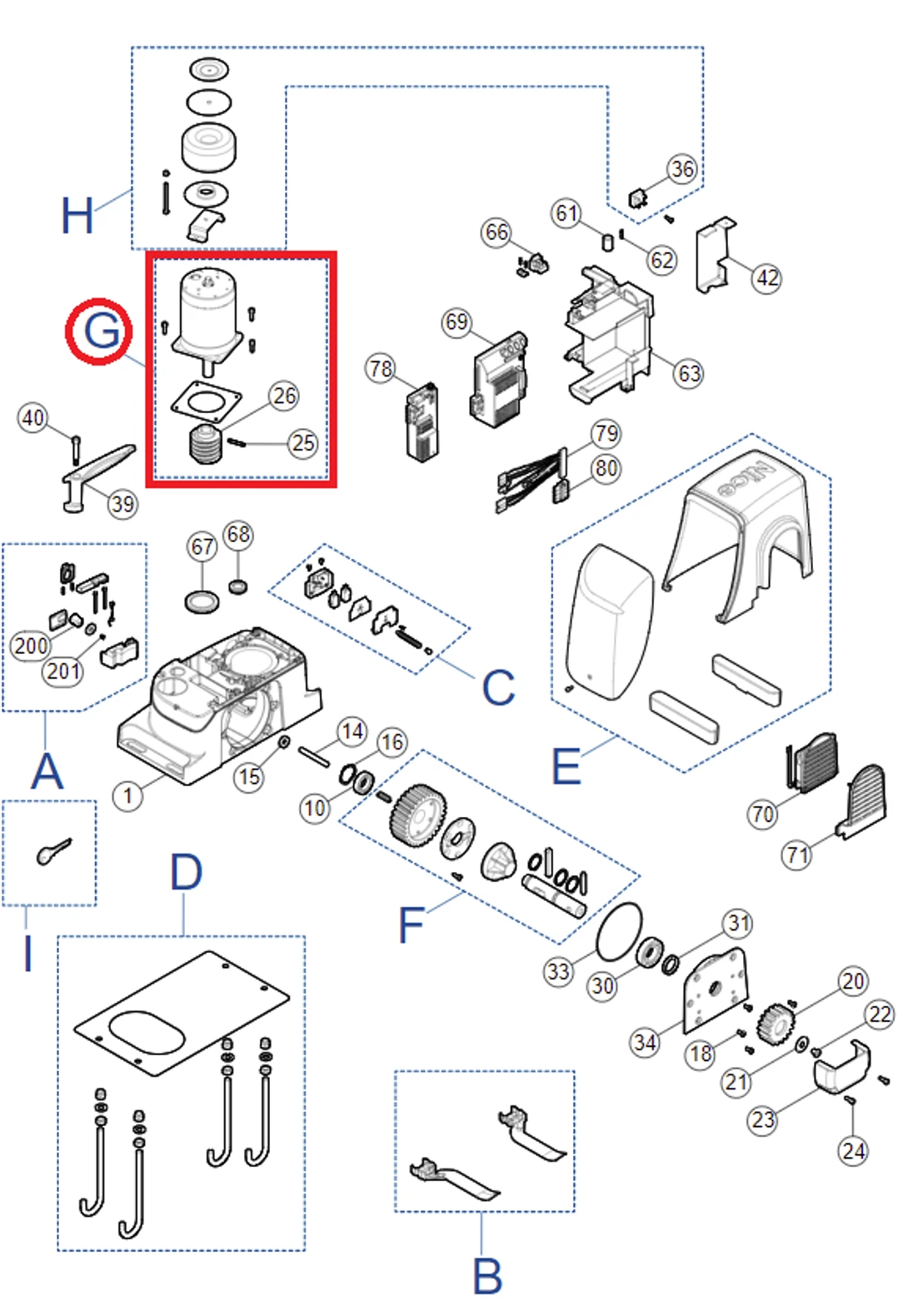 SPMTG05500 kit motoru pro RUN400HS