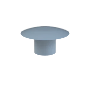 Vnitřní krytka kulatá ø 13 mm, otvor ø 6 mm, šedá, plast - slide 1