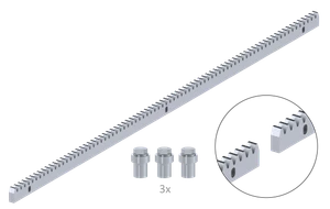 Hrebeň kov 30 x 12 x 1000 mm, M4, max do 2200 kg - slide 0